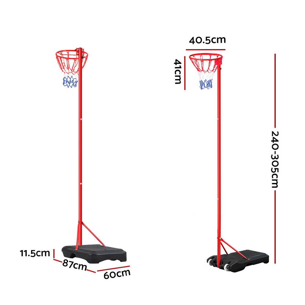 Everfit 3.05M Netball Hoop Basketball Stand System Net Ring