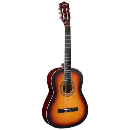 Alpha 39 Inch Classical Guitar Wooden Body Nylon String Beginner Gift Sunburst