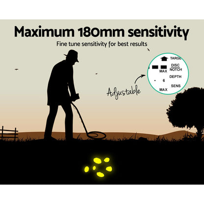 Metal Detector 180MM Deep Sensitive Waterproof Pinpointer Treasure Hunter