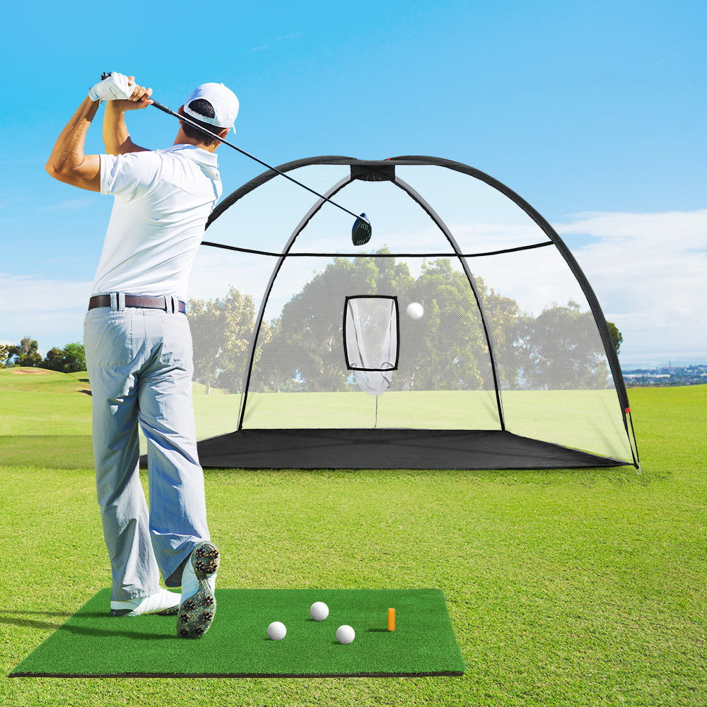 Everfit 3.5m Golf Practice Net with Driving Mat Training Aid Target Hitting