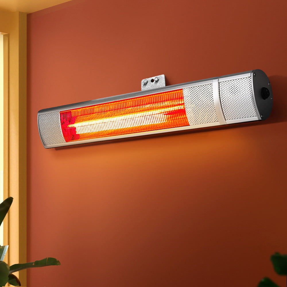 Devanti Electric Strip Heater Infrared Radiant Heaters 2000W