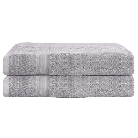 2 Pack Bath Sheets Set Cotton Extra Large Towel Grey