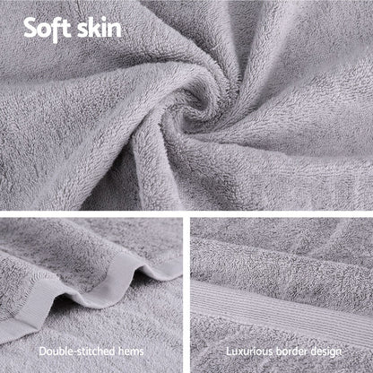 2 Pack Bath Sheets Set Cotton Extra Large Towel Grey