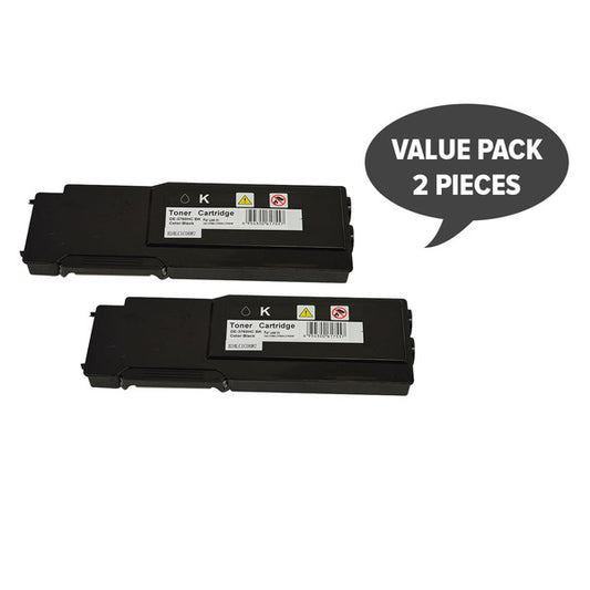 2 x 3760 Black Premium Generic Toner