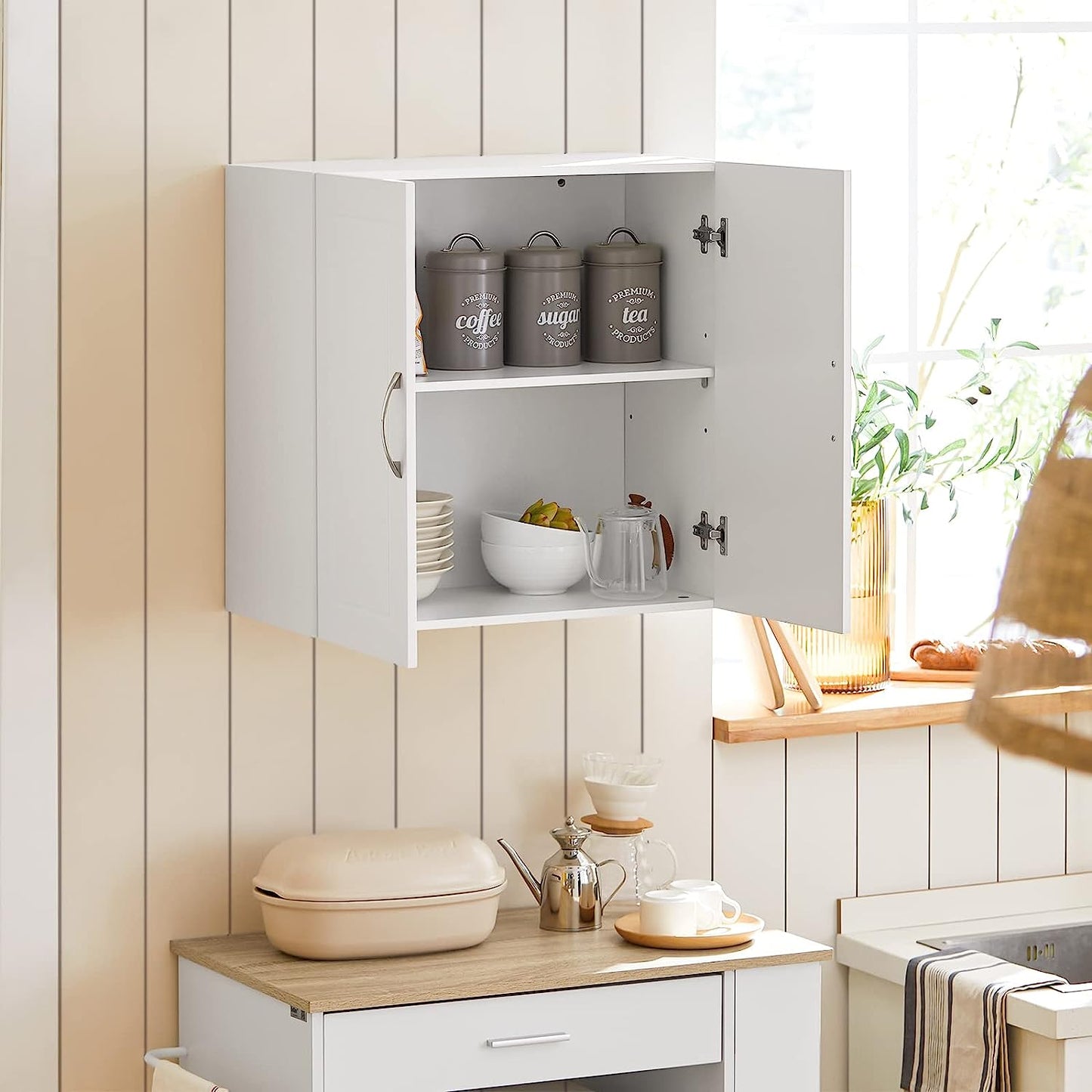 Wall Cabinets Storage, White