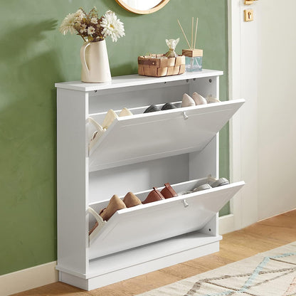 2 Drawer Shoe Cabinet Storage Unit