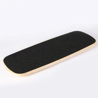 VERPEAK Wooden Balance Board Trainer with Adjustable Stoppers (Black with Wood)