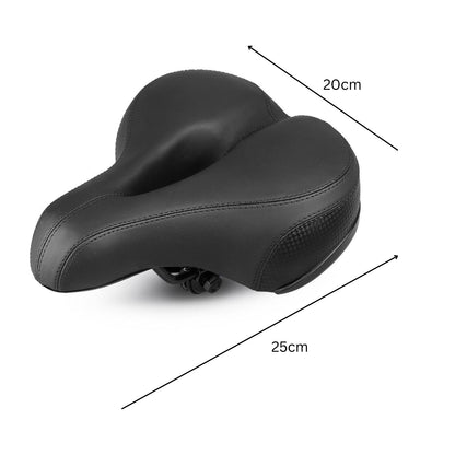 VERPEAK Comfortable Bike Seat Wide Bicycle Saddle Cushion for Women and Men (Black)