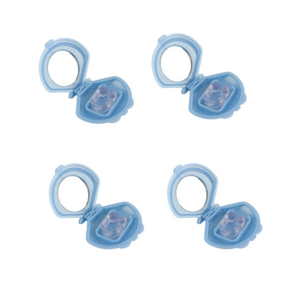 4x Anti Snoring Aid Nose Clips - Silicone Sleeping and Breathing Device