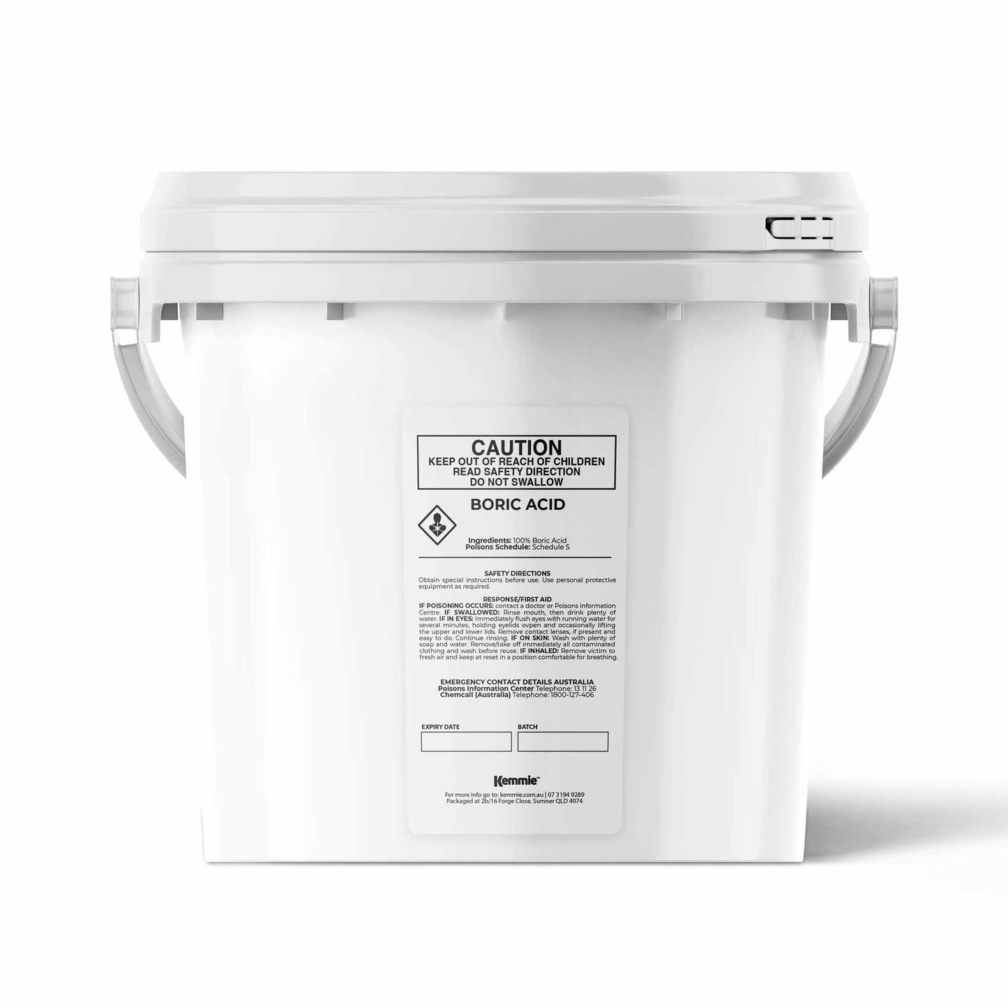 1Kg Boric Acid Powder Bucket 99.9% Pure Fully Soluble Granule Pest Ant Roaches