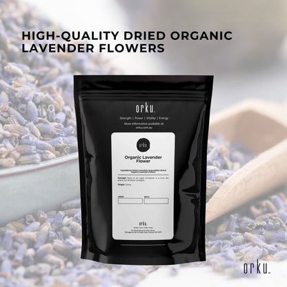 250g Organic Lavender Flower - Dried Fragrant Lavendula Angustifolia