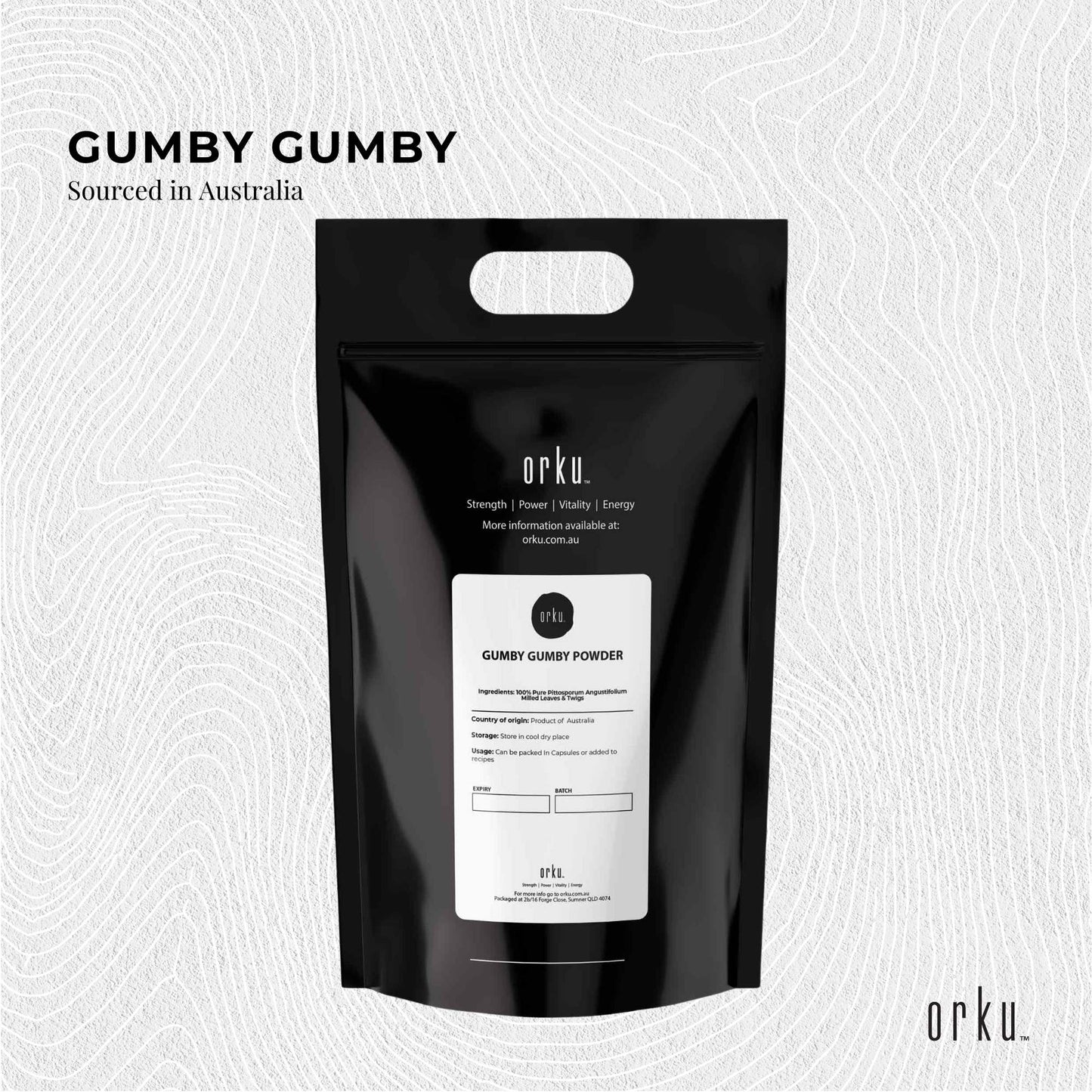 10Kg Gumby Gumby Pure Powder - Gumbi Aboriginal Plant Pittosporum Angustifolum