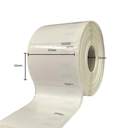 Tooleroo 1 Roll x 1000 Thermal Labels 57mmx32mm - White Shipping Stickers