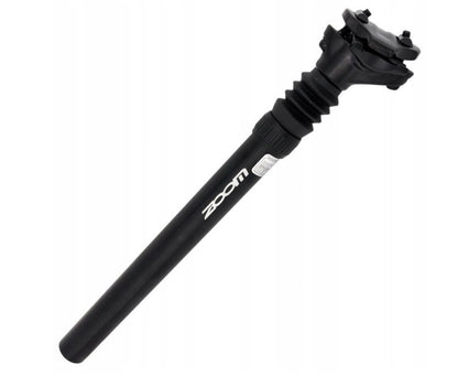 ZOOM Suspension Mountain MTB Road Bike Bicycle Seatpost Seat Shock Absorber Post Black Light Weight Aluminium - 30.9mm