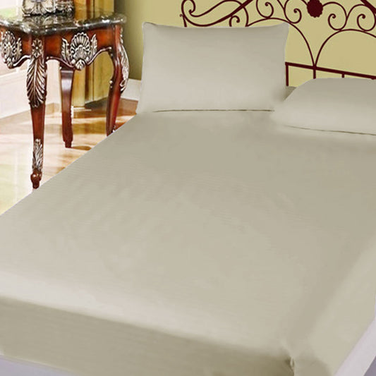 400TC Cotton Percale Super Queen Combo Set 50cm Wall Taupe