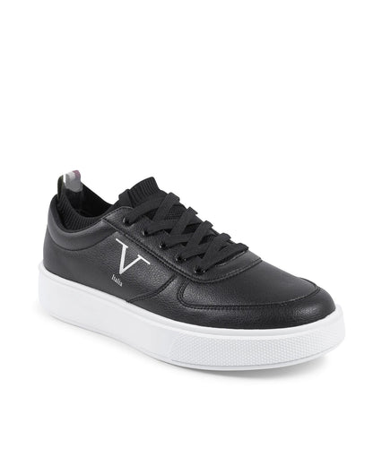 Synthetic Leather Sneaker with Rubber Sole - 41 EU