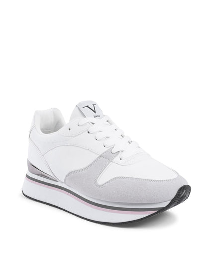 Synthetic Leather Rubber Sole Sneaker - 39 EU