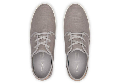 TOMS Mens Canvas Casual Sneakers Low Summer Shoes - Grey - US 11