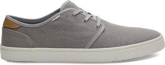 TOMS Mens Canvas Casual Sneakers Low Summer Shoes - Grey - US 12