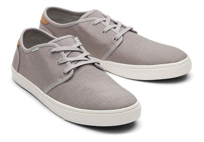 TOMS Mens Canvas Casual Sneakers Low Summer Shoes - Grey - US 12