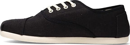 TOMS Heritage Mens Canvas Casual Shoes Sneakers Lace Up Low Cut - Black - US 12