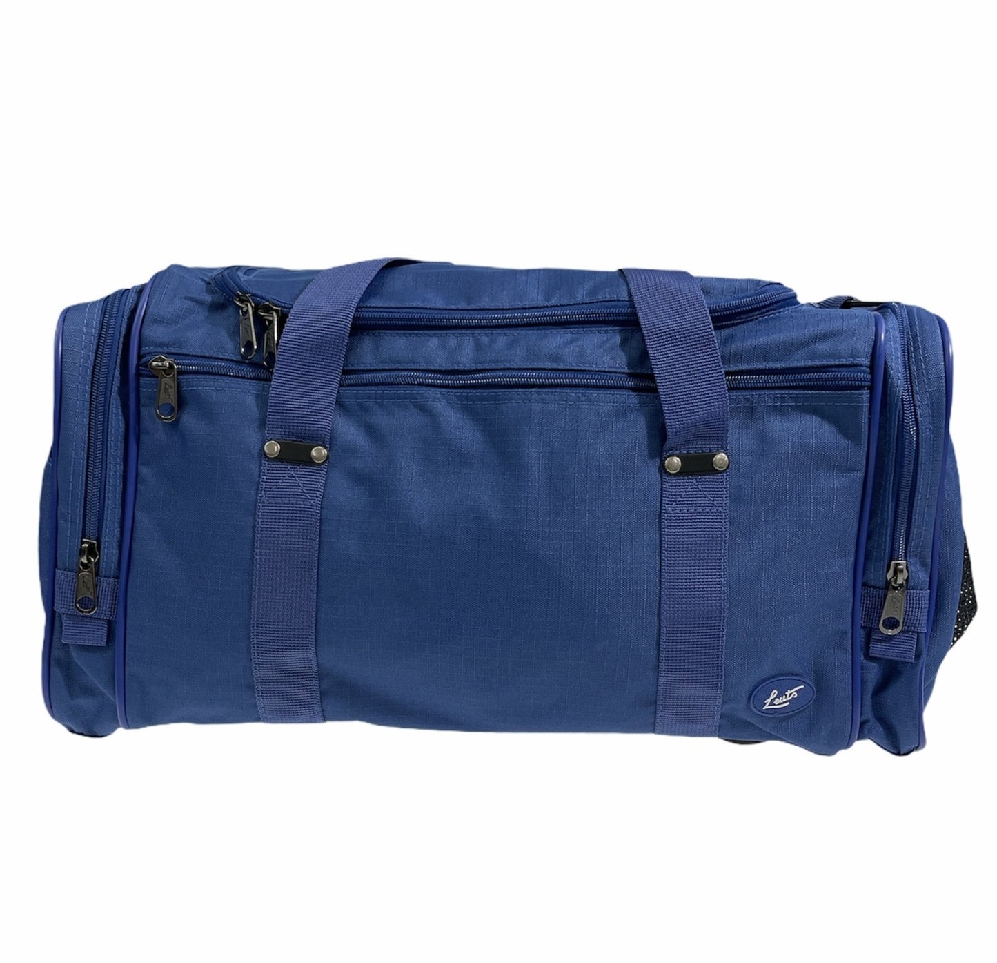 44L Travel Foldable Duffel Bag Gym Sports Luggage Travel Foldaway D-Zip Top School Bags - Royal Blue