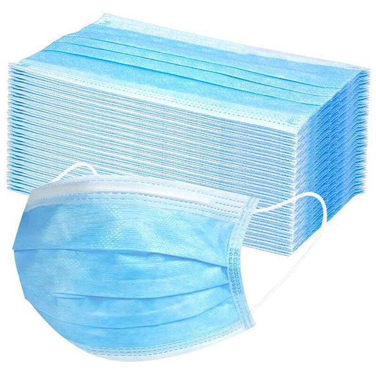 100x Disposable SURGICAL MASKS Face Guard Dust Mouth 3 Ply Air Purifying