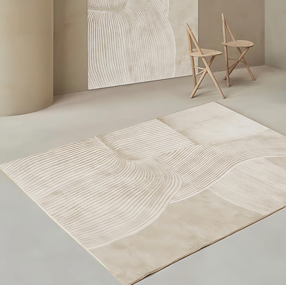 Wabi-Sabi style- white Imitation Cashmere Rug 200cm＊300cm